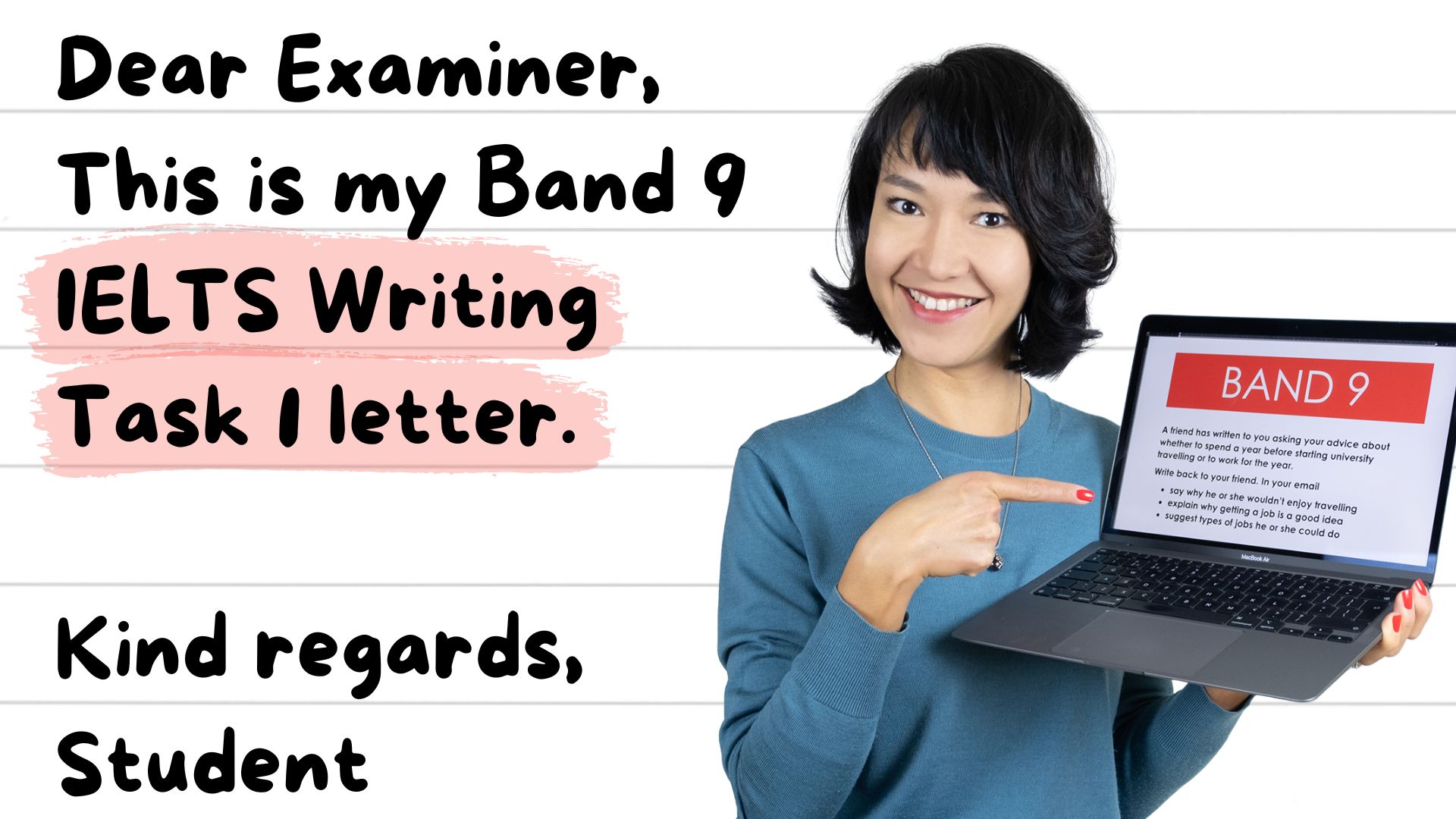 Band 9 IELTS General Writing Task 1