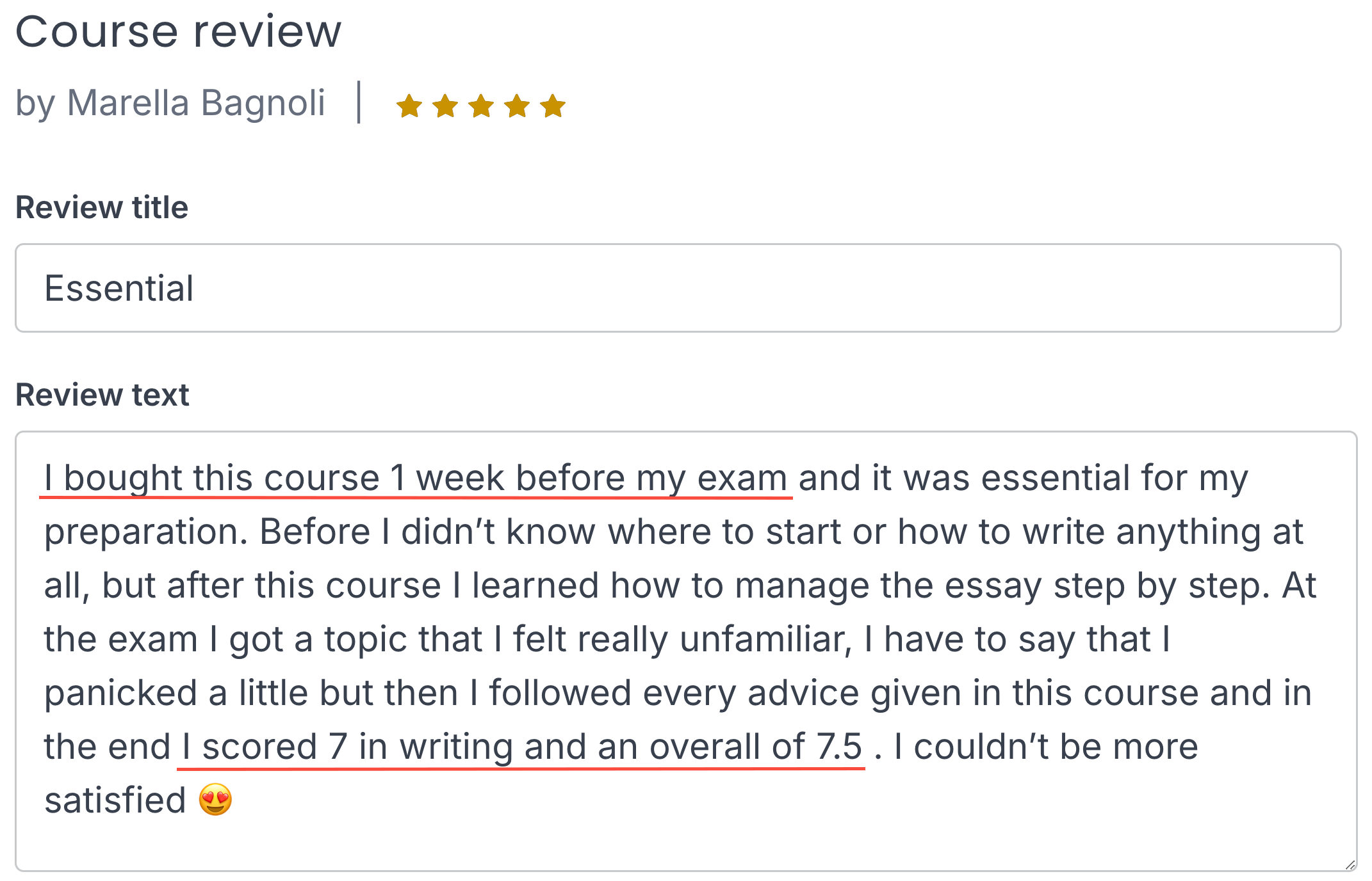 Course Review